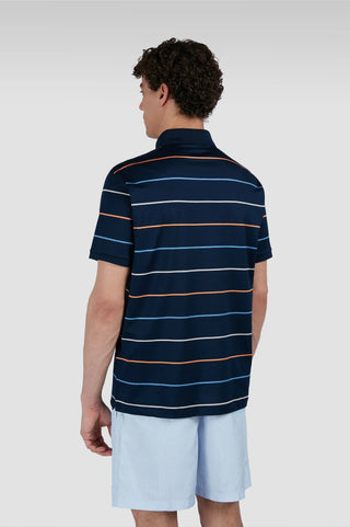 Paul & Shark - Short-sleeved double mercerized cotton polo