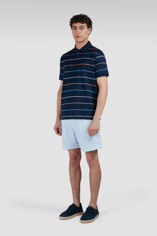 Paul & Shark - Short-sleeved double mercerized cotton polo