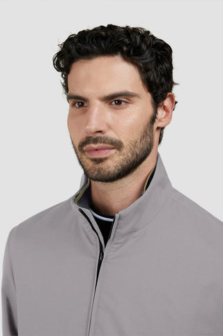 Paul & Shark - Wool and silk bomber Loro Piana Green Storm System™