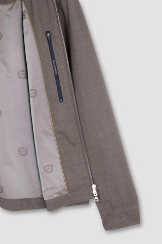 Paul & Shark - Wool and silk bomber Loro Piana Green Storm System™