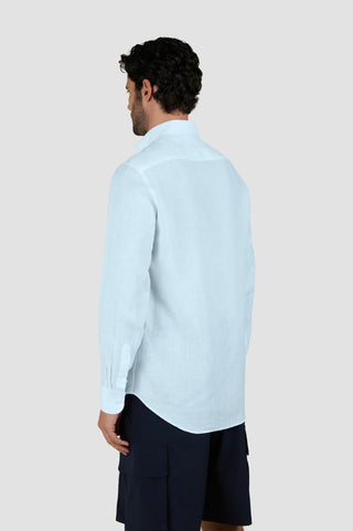 Paul & Shark - Chemise de lin manches longues unie