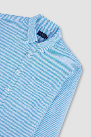 Paul & Shark - Striped Long Sleeve Linen Shirt