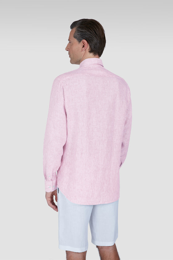 Paul & Shark - Chemise de lin manches longues à rayures