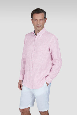 Paul & Shark - Striped Long Sleeve Linen Shirt