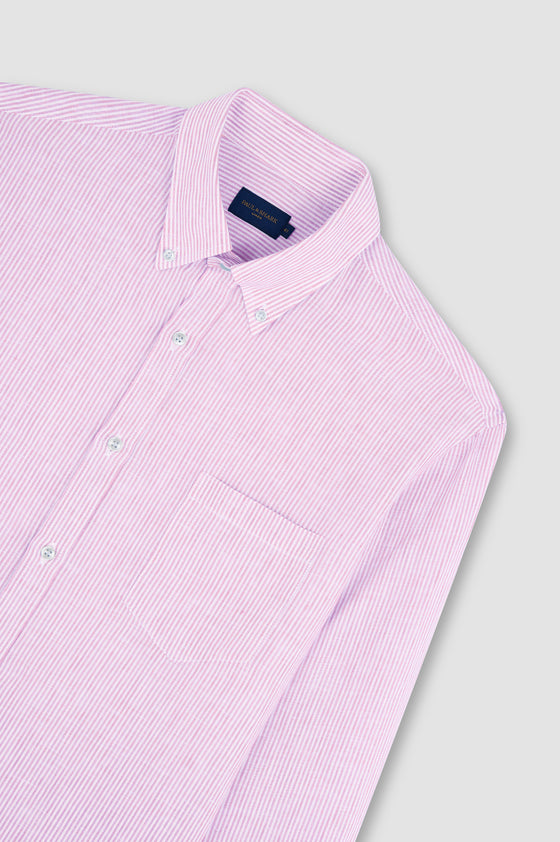 Paul & Shark - Chemise de lin manches longues à rayures