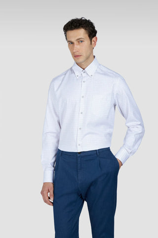 Paul & Shark - Long-sleeved cotton shirt Silver Collection