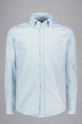 Paul & Shark - Long-sleeve shirt with cotton Riviera patterns