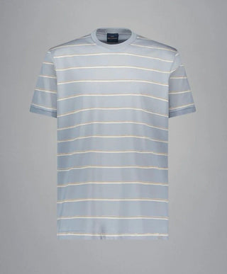 Paul & Shark - T-shirt rayé manches courtes coton double mercerisé