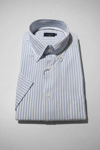 Paul & Shark - Short-sleeve lyocell Xsoft striped shirt