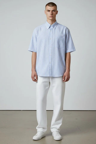 Paul & Shark - Short-sleeve lyocell Xsoft striped shirt