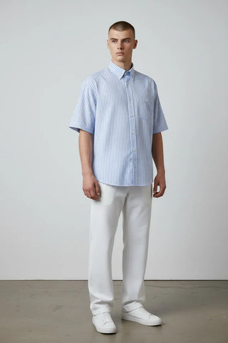Paul & Shark - Short-sleeve lyocell Xsoft striped shirt