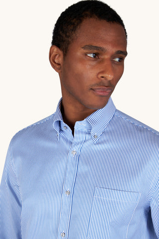Paul & Shark - Striped Cotton Shirt Silver Collection
