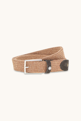 Paul & Shark - Belt with braided elastic suede details