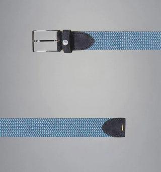 Paul & Shark - Belt with braided elastic suede details