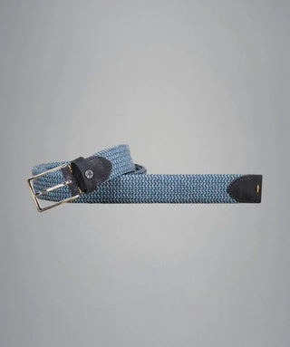 Paul & Shark - Belt with braided elastic suede details