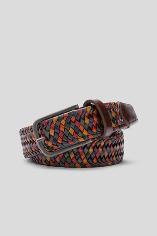 Meyer - Stretch braided leather belt - 617
