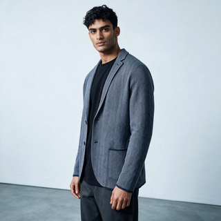 Emanuel Berg - Cardigan Jaquard Premium Swacket Laine Mérinos Extrafine