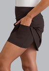 Ibkül - Women's Solid A-Line Skort 17" - 44000