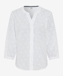  BRAX - Velia - Blouse de mélange coton à motifs