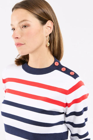 Armor-Lux - Striped cotton sailor sweater St-Valentin