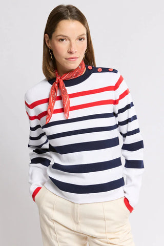 Armor-Lux - Striped cotton sailor sweater St-Valentin