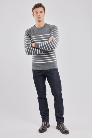 Armor-Lux - Goulenez - Pull rayé de laine merinos