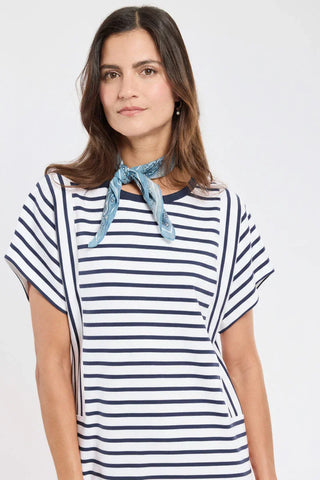 Armor-Lux - Striped kimono-style robe made of thick cotton