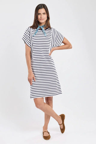 Armor-Lux - Striped kimono-style robe made of thick cotton