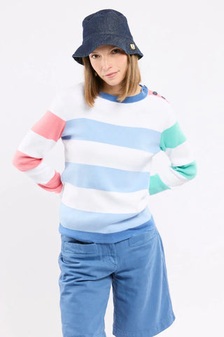 Armor-Lux - Striped cotton sailor sweater COLOR BLOCK