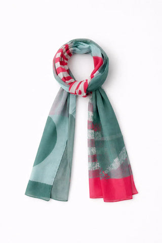 Armor-Lux - Cotton scarf with abstract patterns