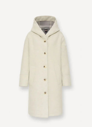 Colmar - Coat with hood in wool cloth for women