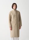 Colmar - Knit Tasteful - Manteau long en drap de laine pour femme