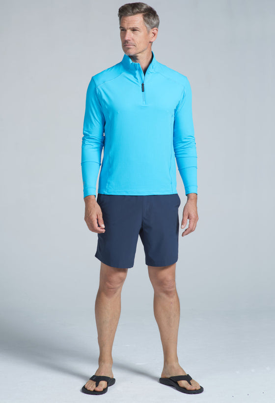 Ibkül - Men's Long Sleeve Mock Neck Pullover - 90199 (Modern Fit)