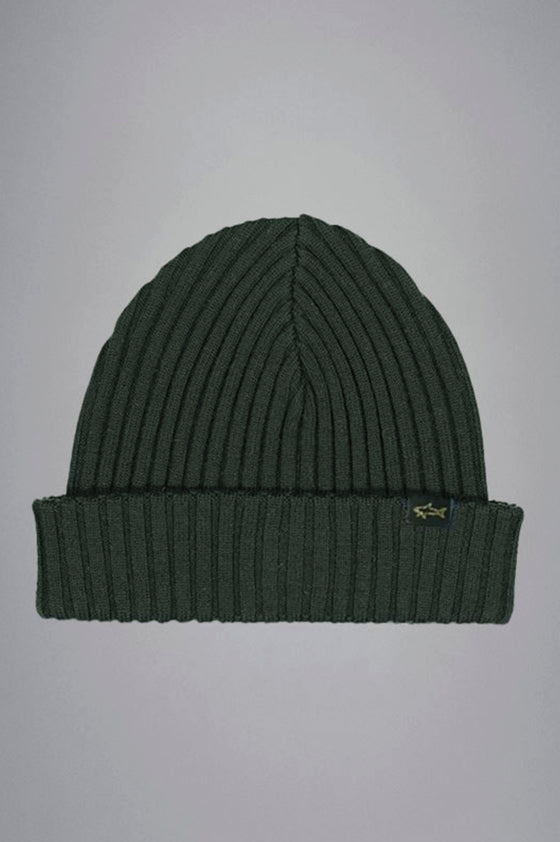 Paul & Shark - Tuque de tricot laine avec badge requin