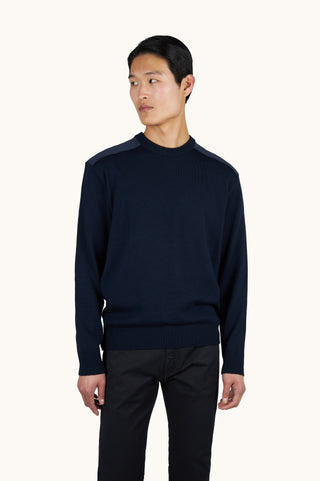 Paul & Shark - Soft Cool Touch Wool Crew Neck Sweater with Typhoon® Details