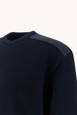 Paul & Shark - Soft Cool Touch Wool Crew Neck Sweater with Typhoon® Details