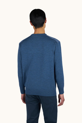 Paul & Shark - Soft Cool Touch Wool Crew Neck Sweater with Typhoon® Details