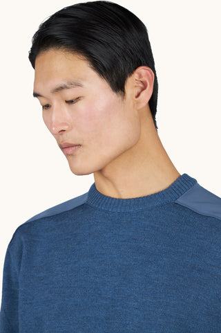 Paul & Shark - Soft Cool Touch Wool Crew Neck Sweater with Typhoon® Details