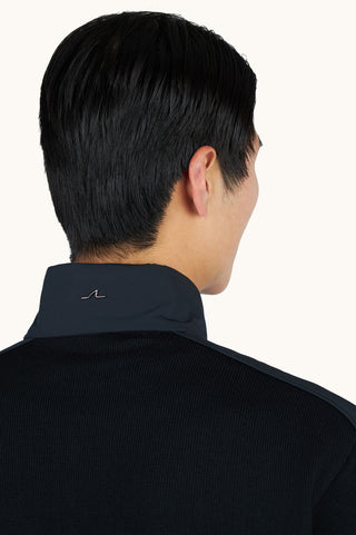 Paul & Shark - Soft Cool Touch Wool Zip-Up Collar Sweater with Typhoon® Details