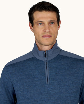 Paul & Shark - Soft Cool Touch Wool Zip-Up Collar Sweater with Typhoon® Details