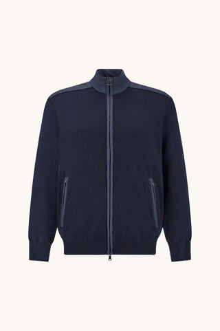 Paul & Shark - Soft Cool Touch Wool Cardigan with Typhoon® Re-4x4 Stretch Details