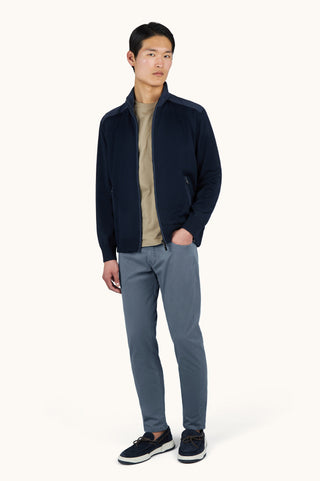 Paul & Shark - Soft Cool Touch Wool Cardigan with Typhoon® Re-4x4 Stretch Details