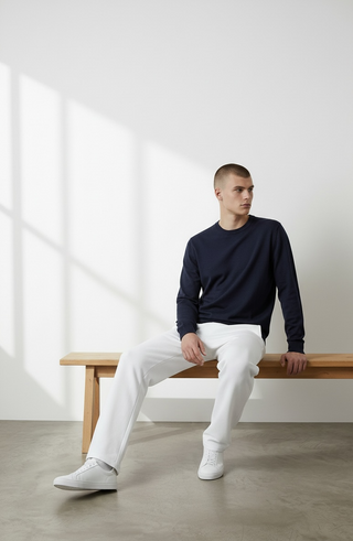 Paul & Shark - Jaipur Round Neck Cashmere and Silk Sweater