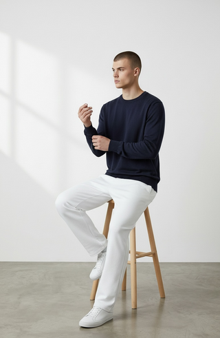 Paul & Shark - Jaipur Round Neck Cashmere and Silk Sweater