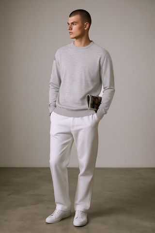 Paul & Shark - Jaipur Round Neck Cashmere and Silk Sweater