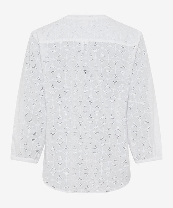 BRAX - Velia - Blouse de mélange coton à motifs