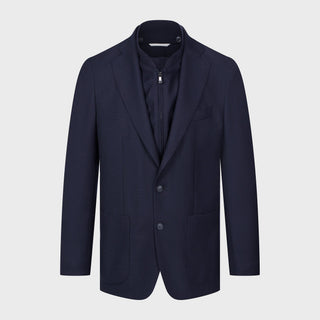 Emanuel Berg - Alberto - D-Constructed Wool and Cashmere Suit Jacket - Navy
