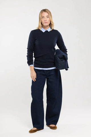 Armor-Lux - Briac - Breton plain wool sweater