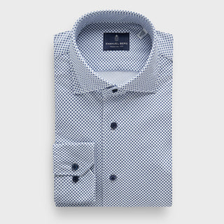 Emanuel Berg - Byron - Chemise manches longues unie Albini 4Flex - Modern Fit - Bright Blue