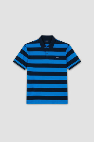 Paul & Shark - Short-sleeved striped cotton pique polo shirt